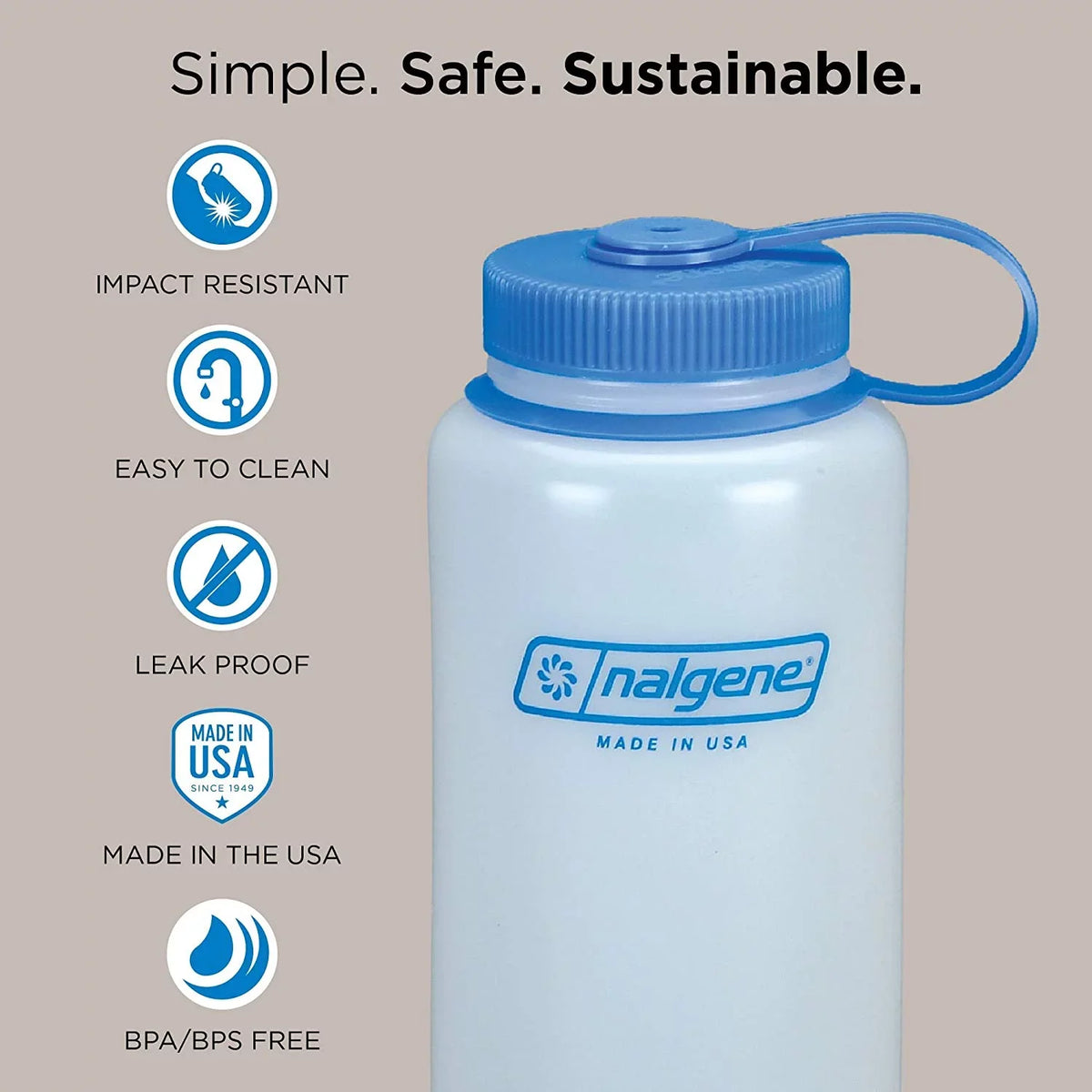 Nalgene Tritan Wide Mouth BPA-Free Water Bottle (48oz)