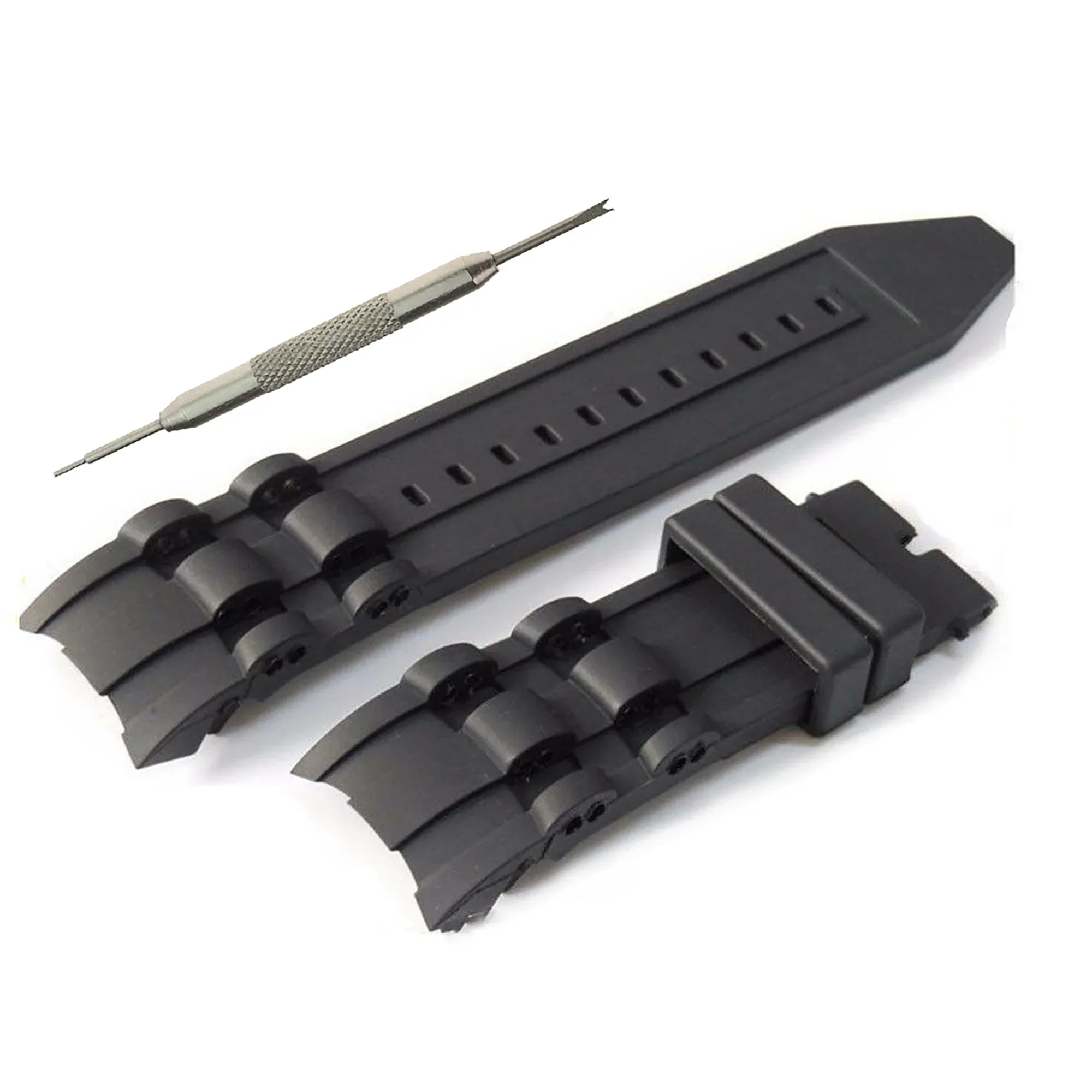 Invicta Pro Diver Rubber Watch Band-WBH Band Compatible with Invicta Pro Diver, 26mm Black Silicone Watch Strap