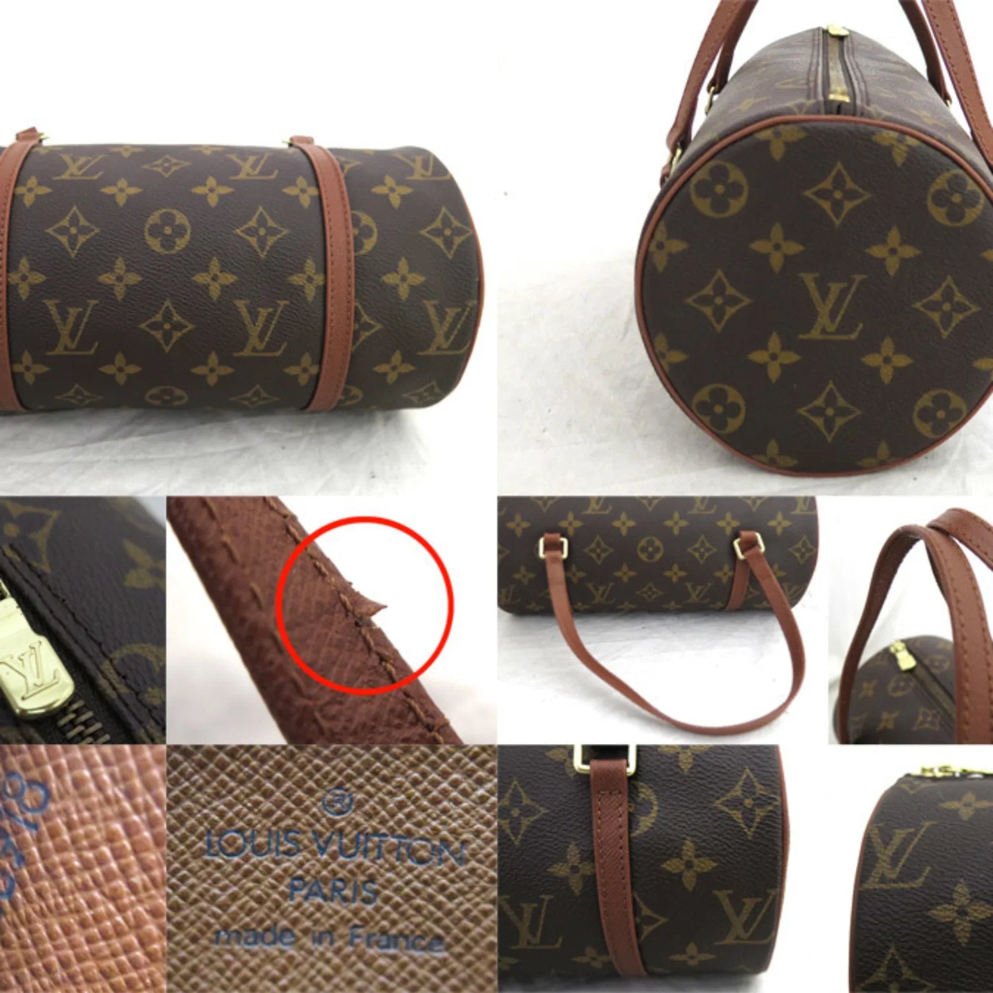 Pre-Owned Louis Vuitton LOUIS VUITTON Handbag Monogram Papillon Canvas Brown Women's M51366 (Good)