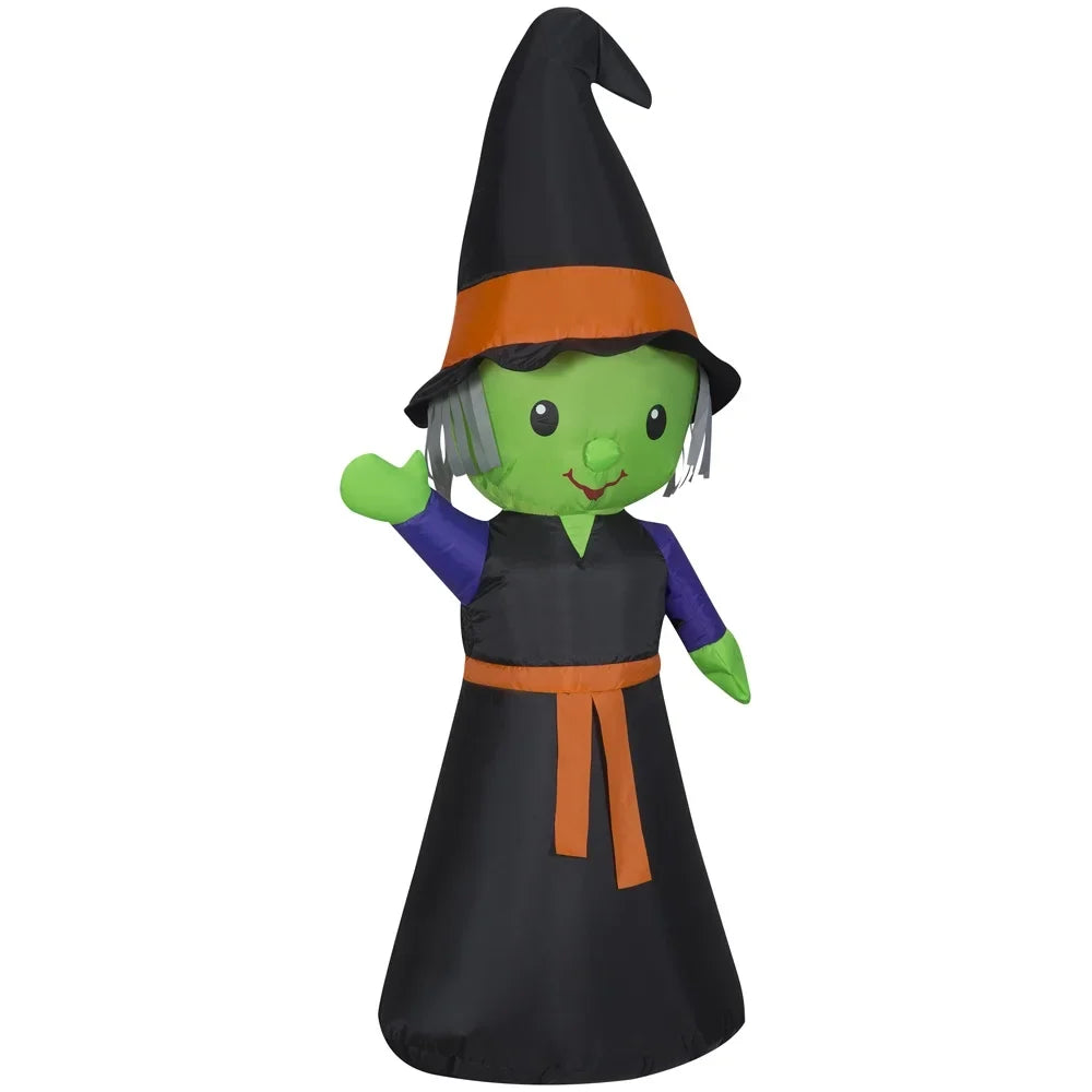 Airblown Inflatables 4FT Tall Halloween Inflatable Cute Witch