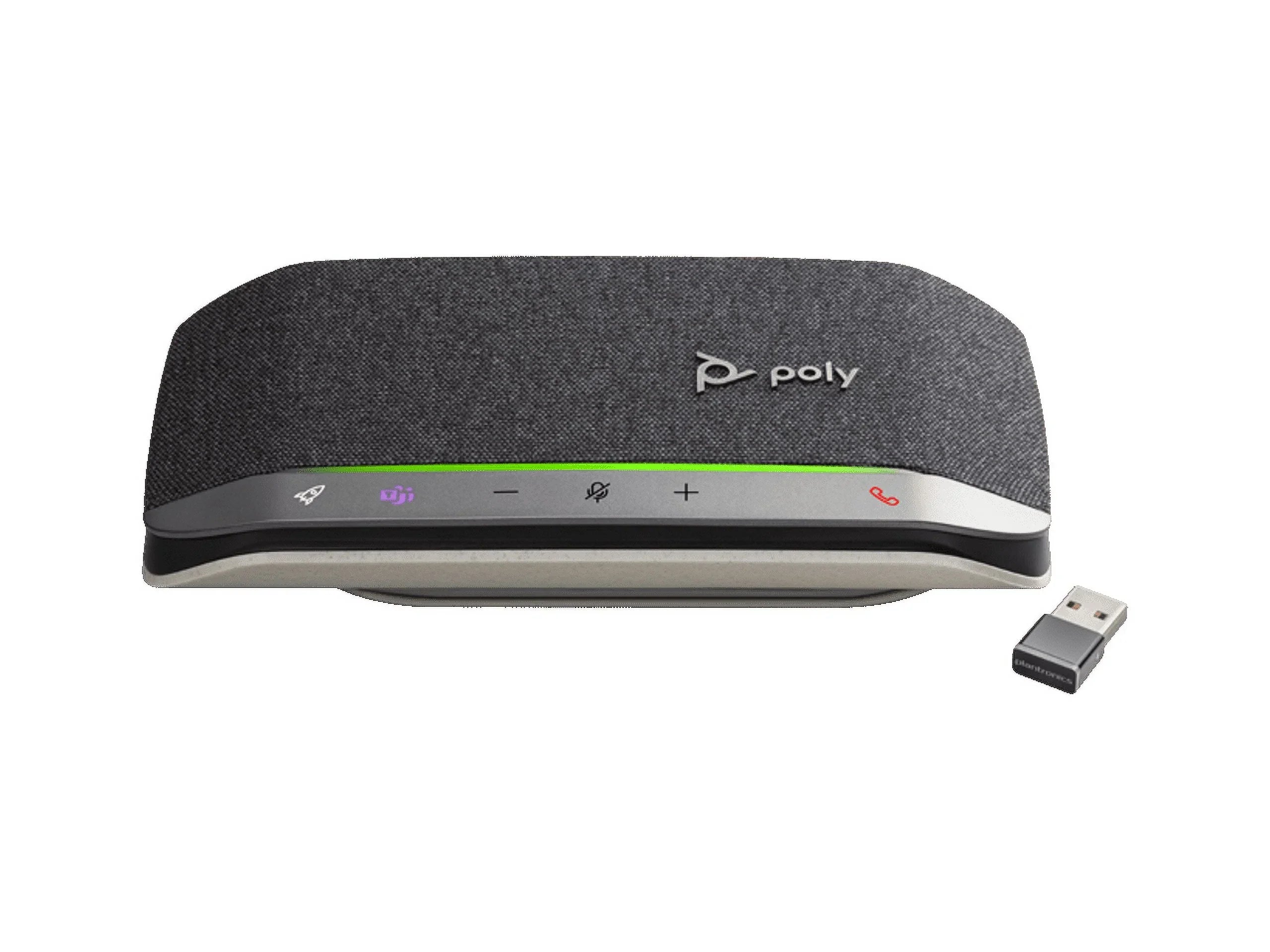 Poly - Sync 20 Bluetooth/USB-A Speakerphone - Personal Portable Speakerphone - Noise & Echo Reduction - Connect to Cell Phones via Bluetooth or Computers via USB-A Cable - Works with Teams, Zoom