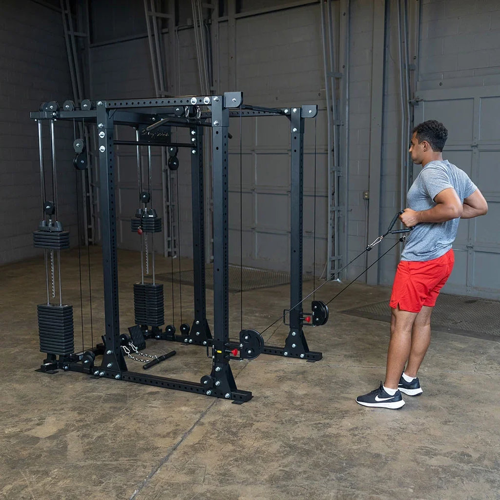 Body-Solid Functional Trainer Attachment with Weight Stacks