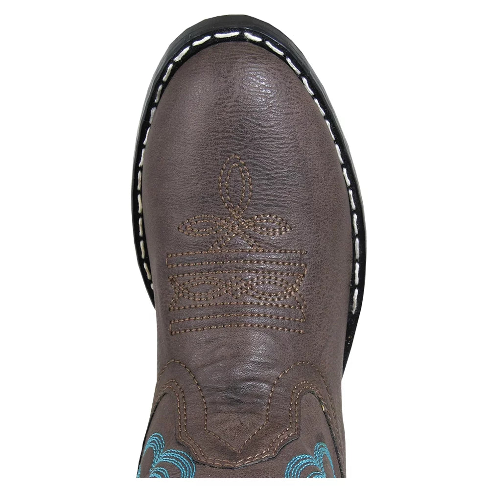 SMOKY MOUNTAIN BOOTS Kids Monterey Western Boots, Color: Brown, Size: 13.5, Width: R (1623C-13.5R)