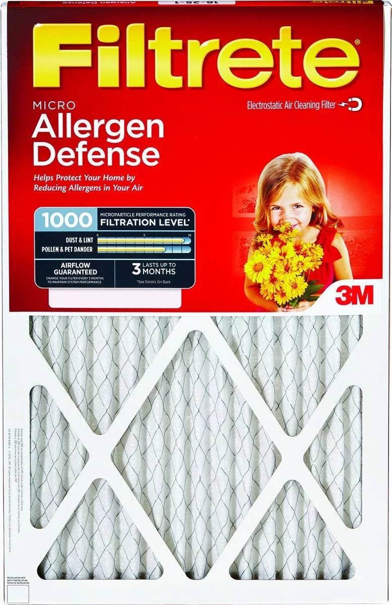 3M Filtrete Micro Allergen Reduction Air Filter [Set of 6] Size: 20" H x 20" W x 1" D