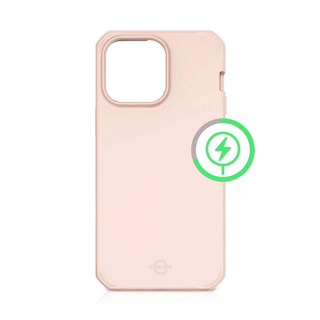 ITSKINS SPECTRUM-R CASE FOR IPHONE 14 PRO (6.1") - 100% RECYCLED MATERIALS - MAGSAFE COMPATIBLE - SILK SERIES - LIGHT PINK