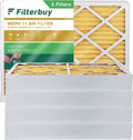Filterbuy 16x20x4 MERV 11 Pleated HVAC AC Furnace Air Filters (5-Pack)