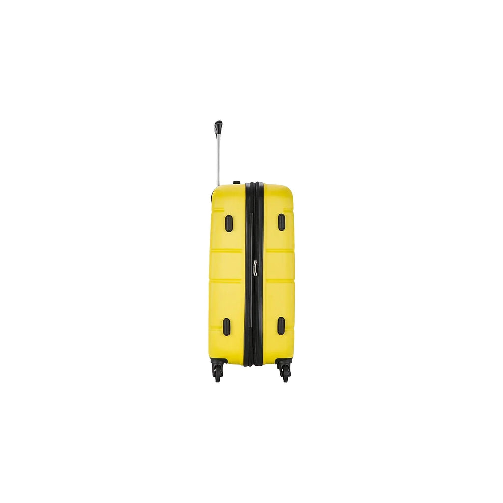 DUKAP RODEZ Plastic 4-Wheel Spinner Luggage Yellow (DKROD00M-YEL)