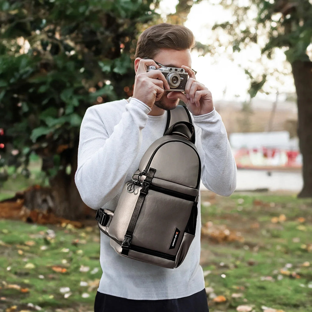 K&F CONCEPT Single Shoulder Bag,Dslr/slr/mirrorless Camera Case Waterproof K F Camera Dslr/slr/mirrorless With Removable Camera Case And Waterproof Dividers Waterproof With F Camera Features