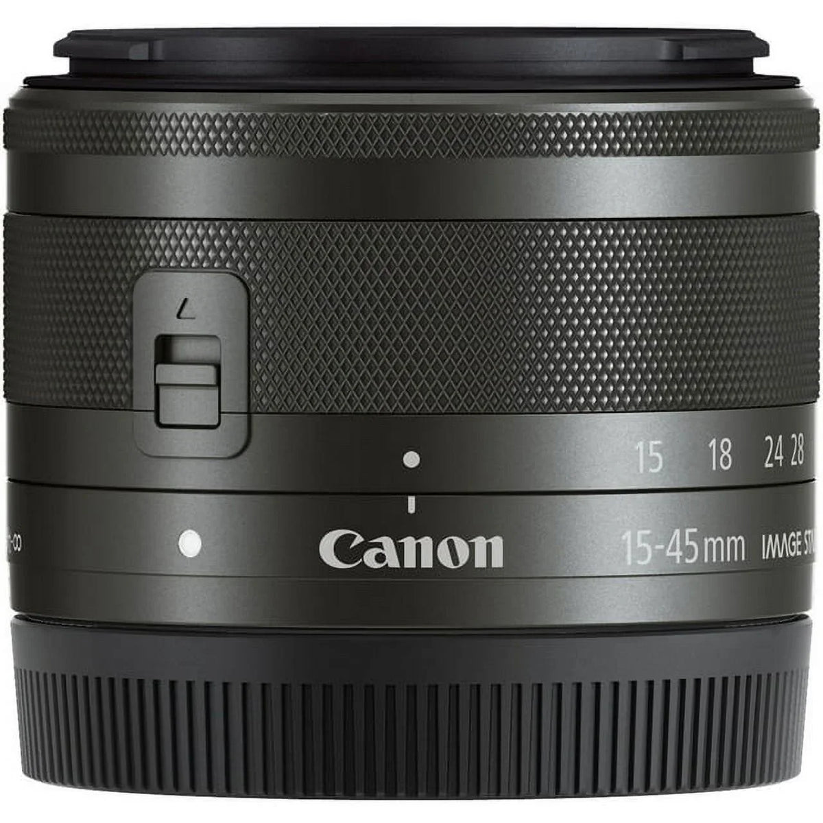 Canon EF-M 15-45mm f/3.5-6.3 IS STM Lens (Graphite) - DealExpo Advanced Bundle
