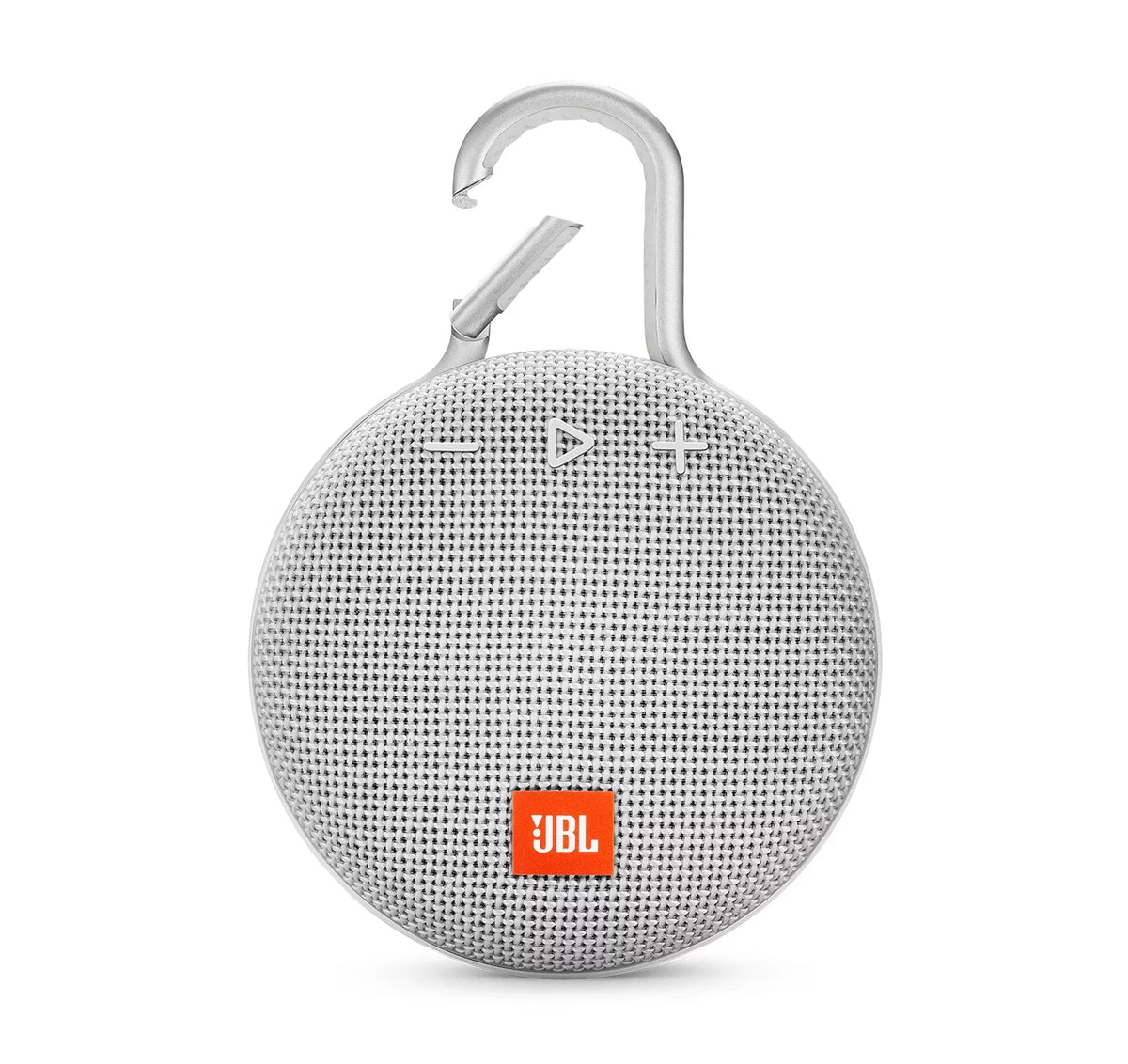 Open Box JBL Clip 3 Steel White Bluetooth Speaker