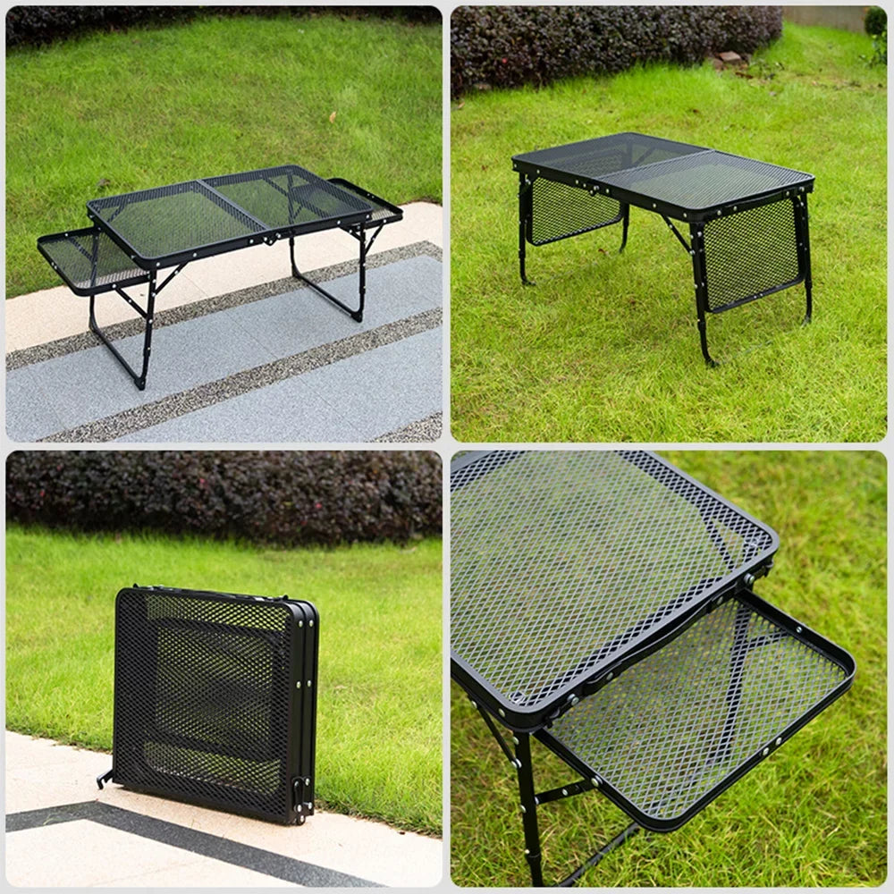 Dcenta Folding Table, Portable and Lightweight Camping Picnic Cooking Station, Food Prep Table for Cooking