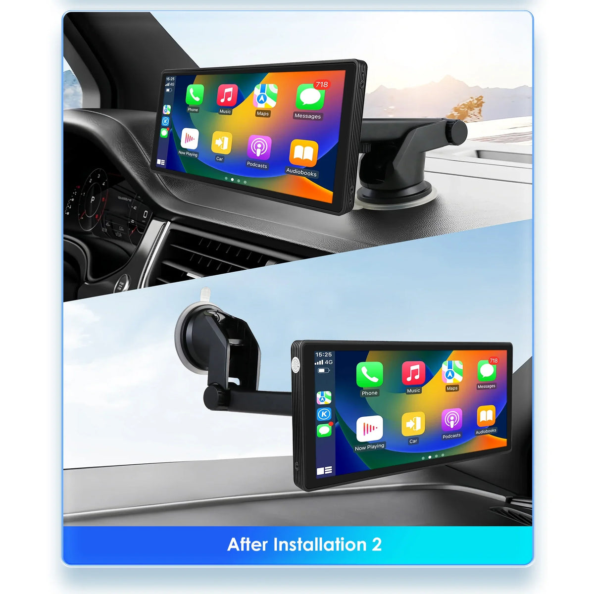 Android Auto Wireless Apple Carplay 360° Adjustable 10.26 Inch Touchscreen Car Radio Stereo Head Unit Bluetooth GPS Navigation Player With Backup Camera