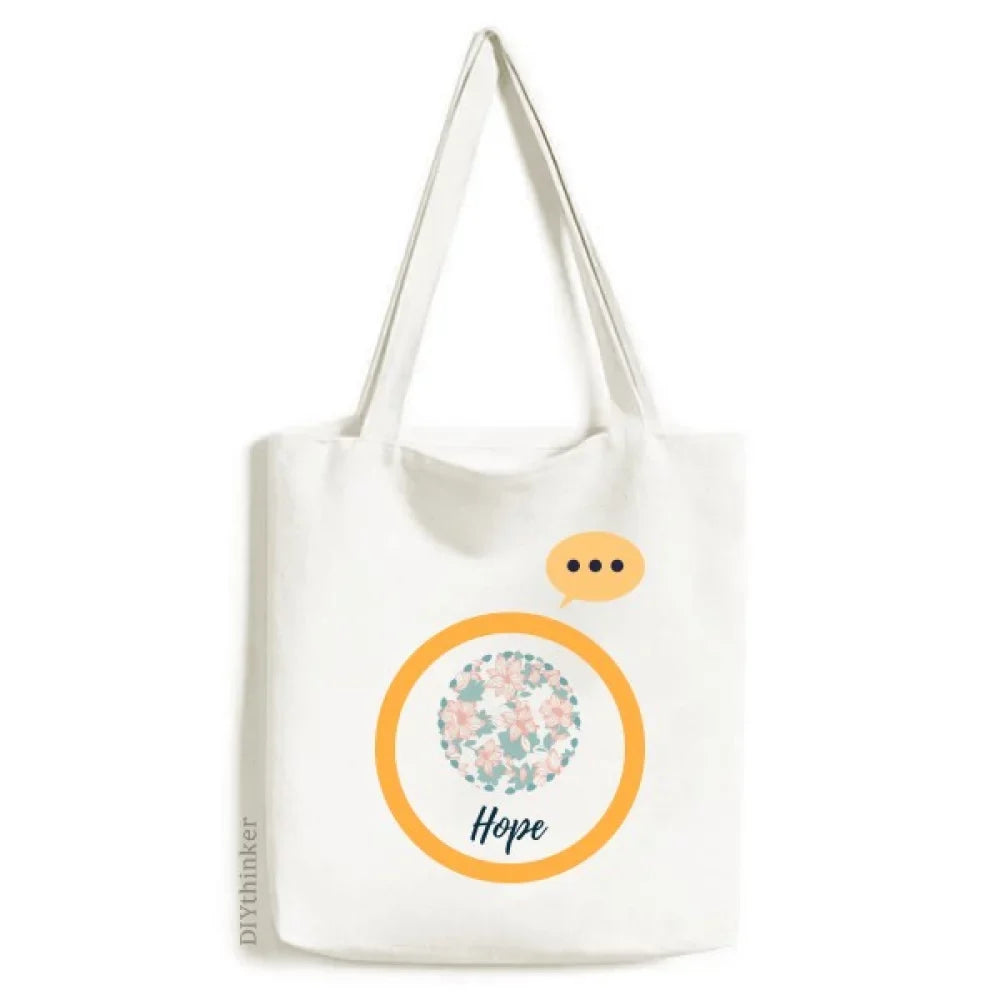 Blue Curacao Flower Paint Expression Sack Canvas Tote Shoulder Bag