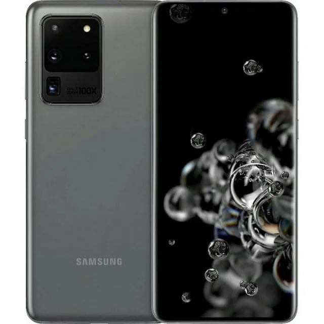 Restored Samsung Galaxy S20 Ultra, 128GB, Cosmic Gray Fully Unlocked (Refurbished)