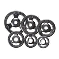 York Barbell  Grip Steel Composite Olympic Iron Plate, Black - 35 lbs