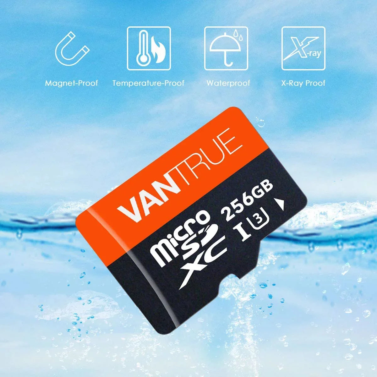VANTRUE MICROSDXC UHS-I U3 V30 CLASS 10 4K UHD SD CARD (256GB)