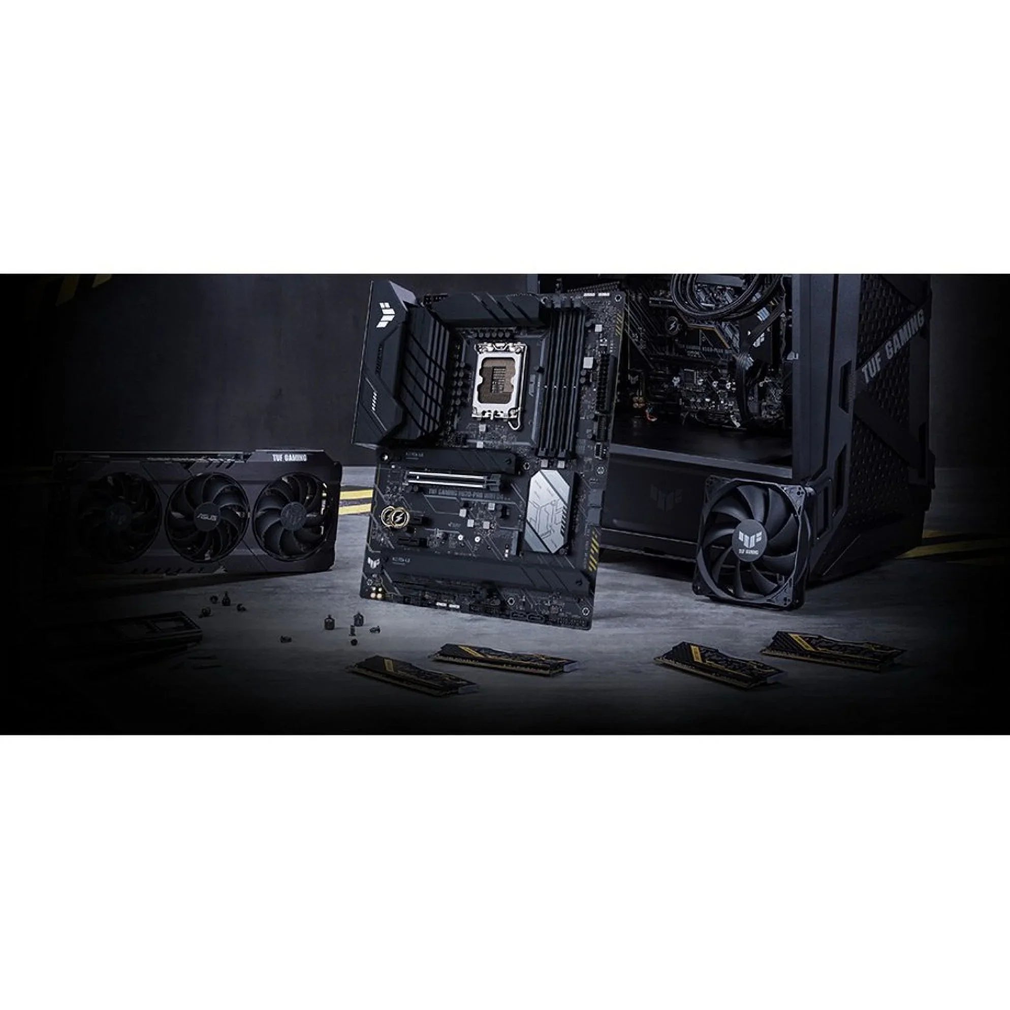 ASUS TUF GAMING H670-PRO WIFI D4 LGA 1700 (Intel 12th &13th Gen) ATX Gaming Motherboard (PCIe 5.0, DDR4, 14+1 DrMOS, 4xPCIe 4.0 M.2 Slots, WiFi 6, 2.5 Gb LAN, Front USB 3.2 Gen 1 Type-C)