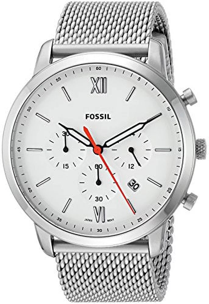 Fossil Men's 'Neutra Chrono' Quartz Stainless Steel Casual Watch, Color:Silver-Toned (Model: FS5382)
