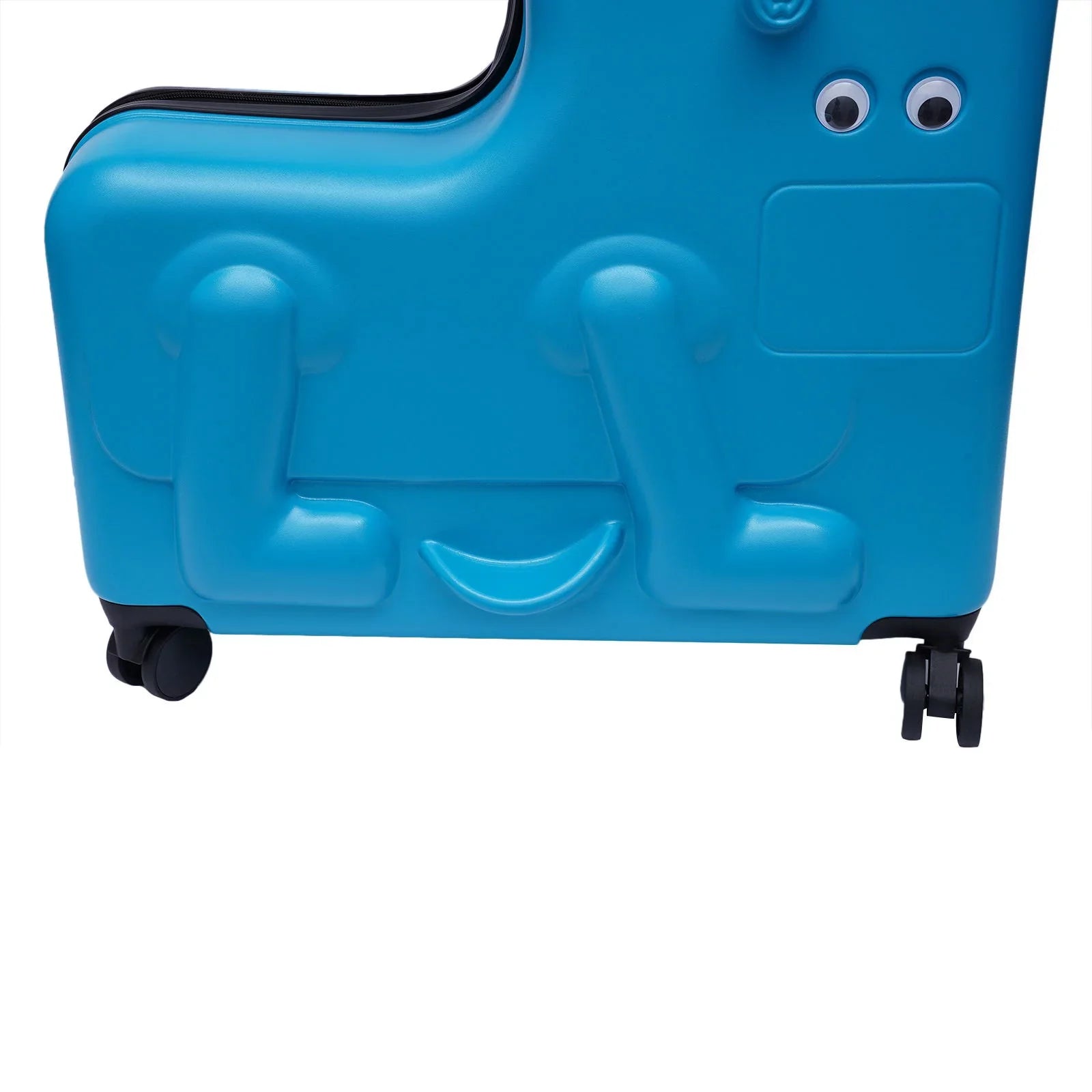 Wuzstar 24" Kid's Ride-on Travel Suitcase Portable Universal Wheel Waterproof Luggage,ABS+PC Aged 4-12 Years