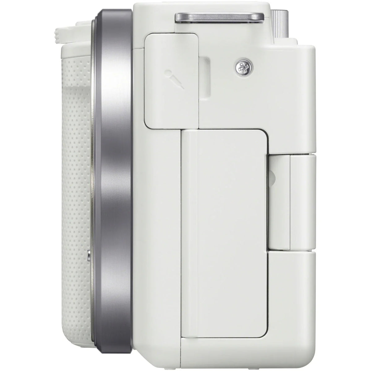 Sony ZV-E10 Mirrorless Alpha APS-C Interchangeable Lens Vlog Camera (Body, White) ILCZV-E10/W Bundle with Deco Gear Photography Case + Extra Battery + Photo Video Software & Accessories Kit