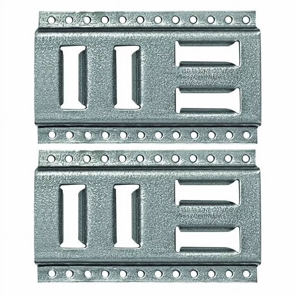 SNAP-LOC Fast-Track E-Track 8 Inch 2-Pack USA Galvanized Steel Horizontal Vertical, Logistic Tie-Down for Pickups, Trucks, Trailers