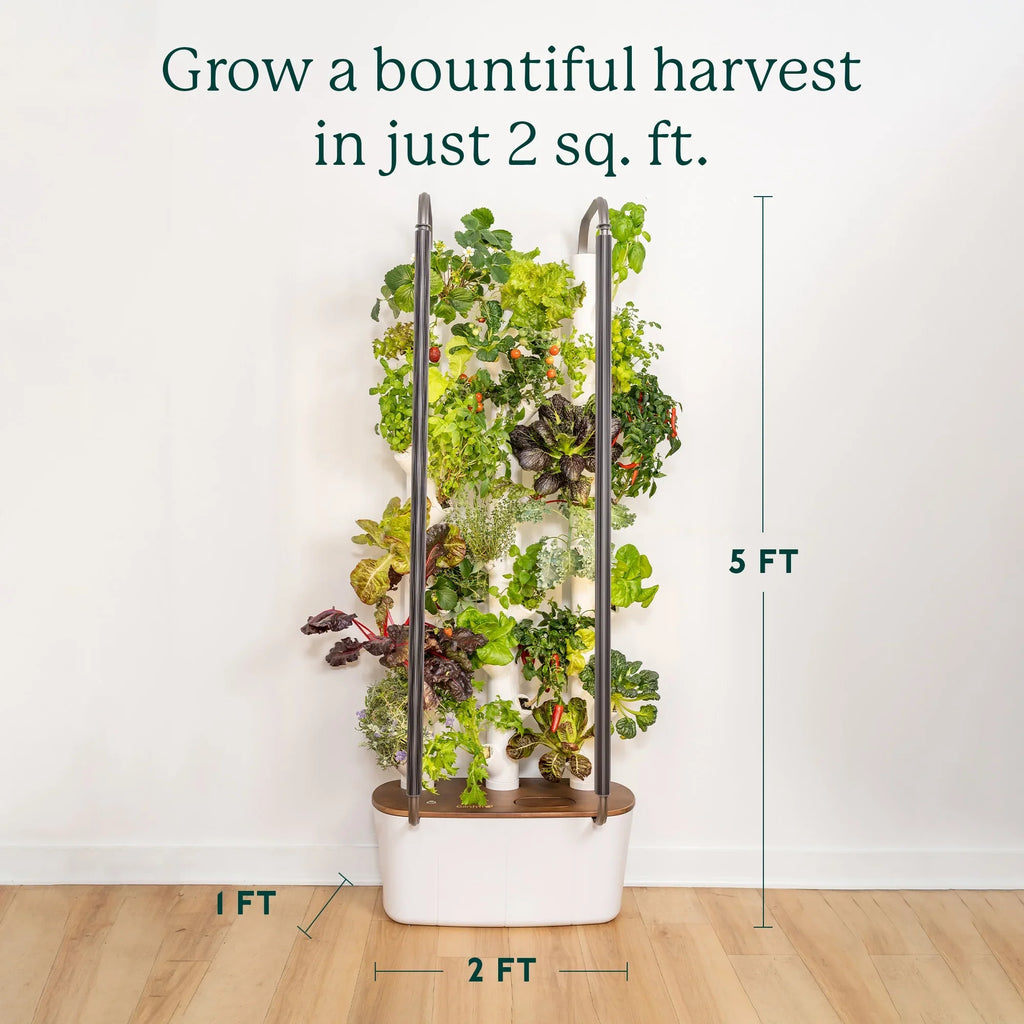 Gardyn 3.0 Hydroponics Growing System & Vertical Garden Planter | Indoor Smart Garden| Includes 30 Non-GMO Indoor Plants, Herbs & Vegetables & LED Grow Lights for Your Home Indoor Gardening System