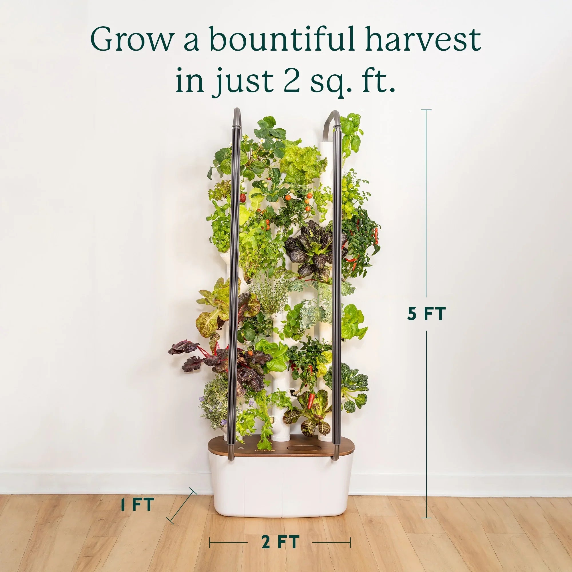 Gardyn 3.0 Hydroponics Growing System & Vertical Garden Planter | Indoor Smart Garden| Includes 30 Non-GMO Indoor Plants, Herbs & Vegetables & LED Grow Lights for Your Home Indoor Gardening System
