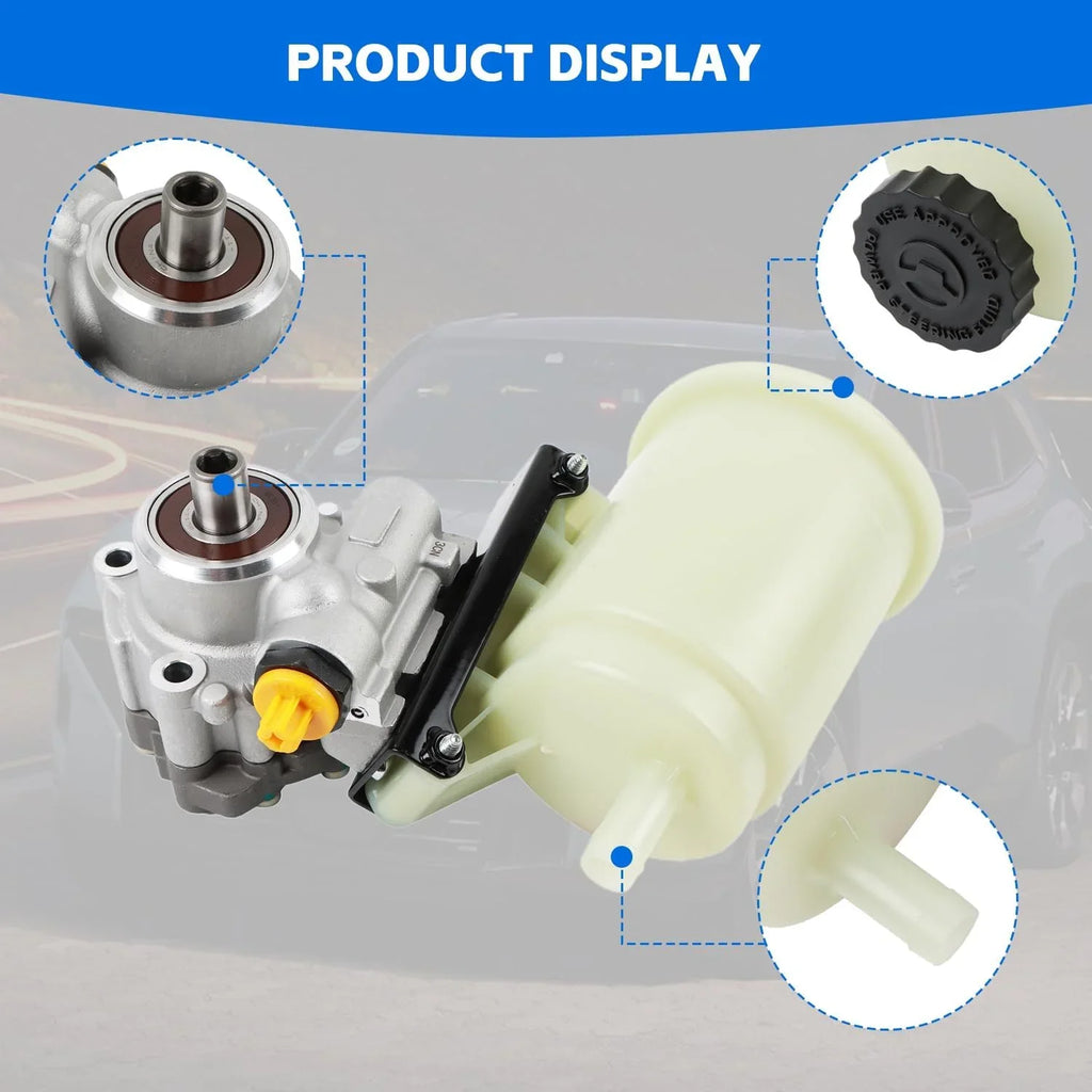 PANGOLIN Power Steering Pump with Reservoir Compatible with 2003-2010 Dodge Ram 2500 3500, 2008-2009 Ram 4500 5500 Replacement Part OE 96-1008R, 961008R
