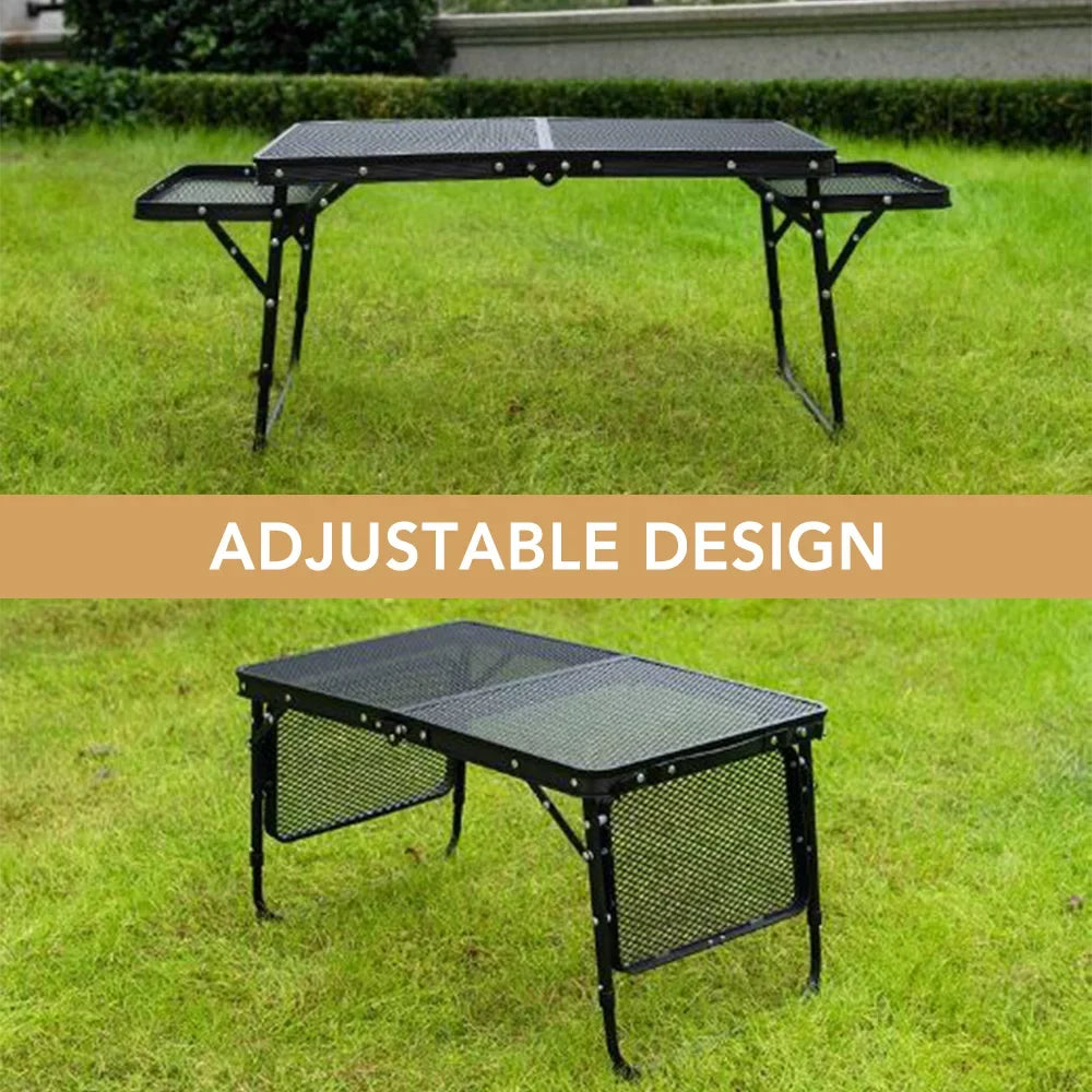Dcenta Folding Table, Portable and Lightweight Camping Picnic Cooking Station, Food Prep Table for Cooking