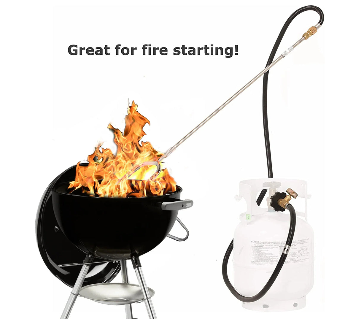 Flame King Propane LP Log Lighter Fire Starter for Fireplace, Furnace, and Firepits