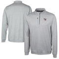 Men's Cutter & Buck  Gray Iowa Cubs Big & Tall Stealth Heathered Quarter-Zip Pullover Top