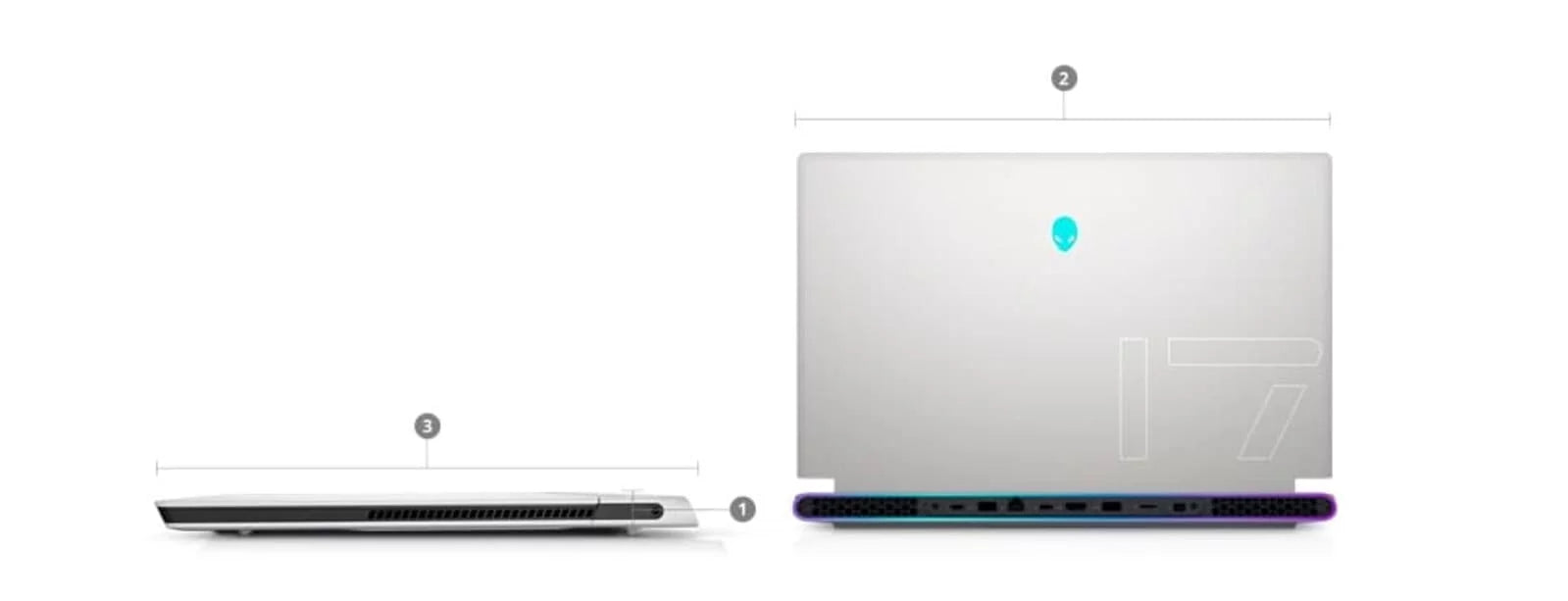 Restored Dell Alienware X17 R1 Gaming Laptop (2021) 17.3" FHD Core i7 - 1TB SSD - 64GB RAM - RTX 3080 8 Cores @ 4.6 GHz - 11th Gen CPU - 10GB GDDR6X (Refurbished)
