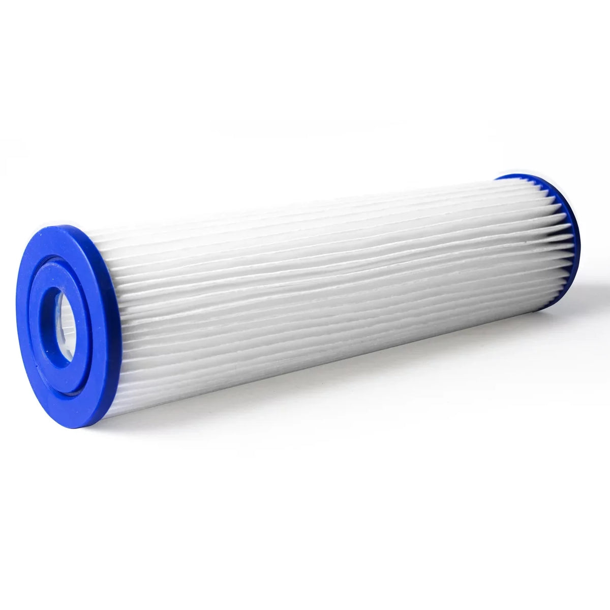 Pleated Poly Sediment Water Filter Cartridge Standard 2.5x20" 5 Micron 4 Pack