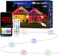 Permanent Outdoor Lights, 100ft with 72 LED Eaves Lights IP67 Waterproof, RGB Outdoor Lights with DIY Scene Modes, Suitable for Holiday and Daily Using, Work with Remote & Alexa