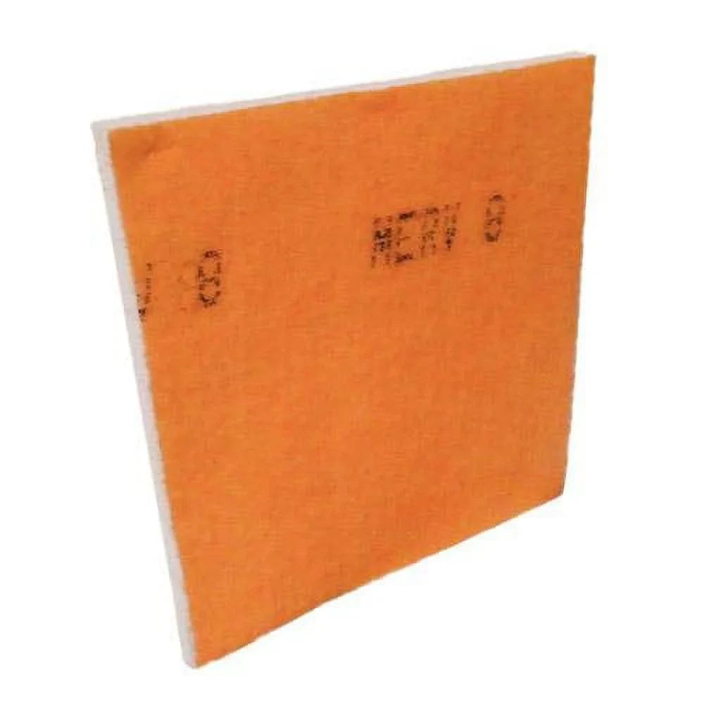 MERV 8 Tackified Polyester Filter Media Orange/White - 24 Foot Roll by 25 inch Wide