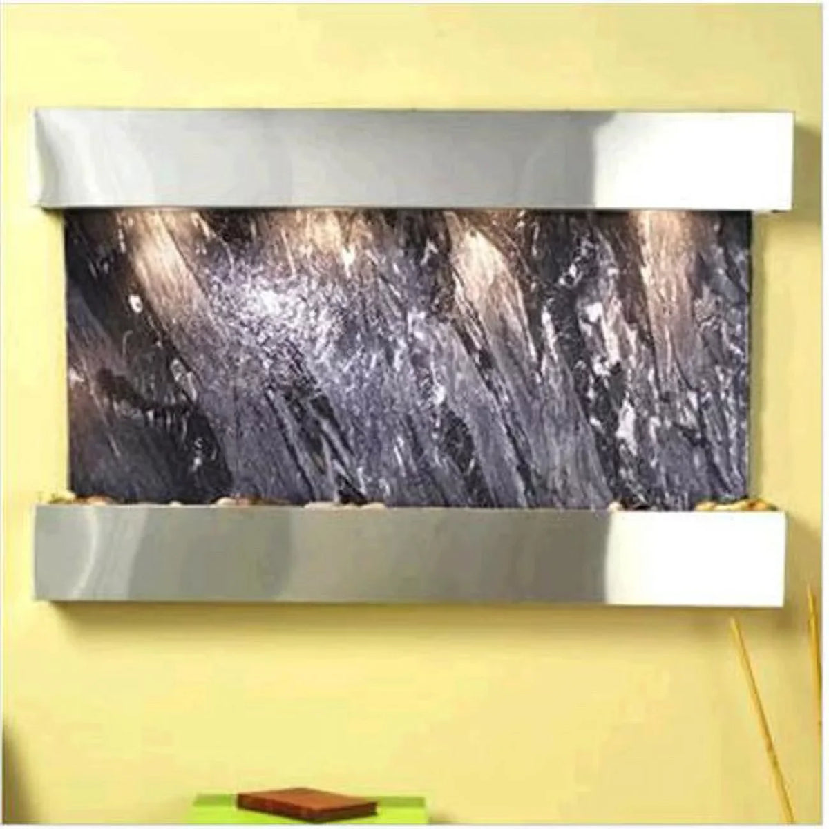 Sunrise Springs - Black Spider Marble Wall Fountain