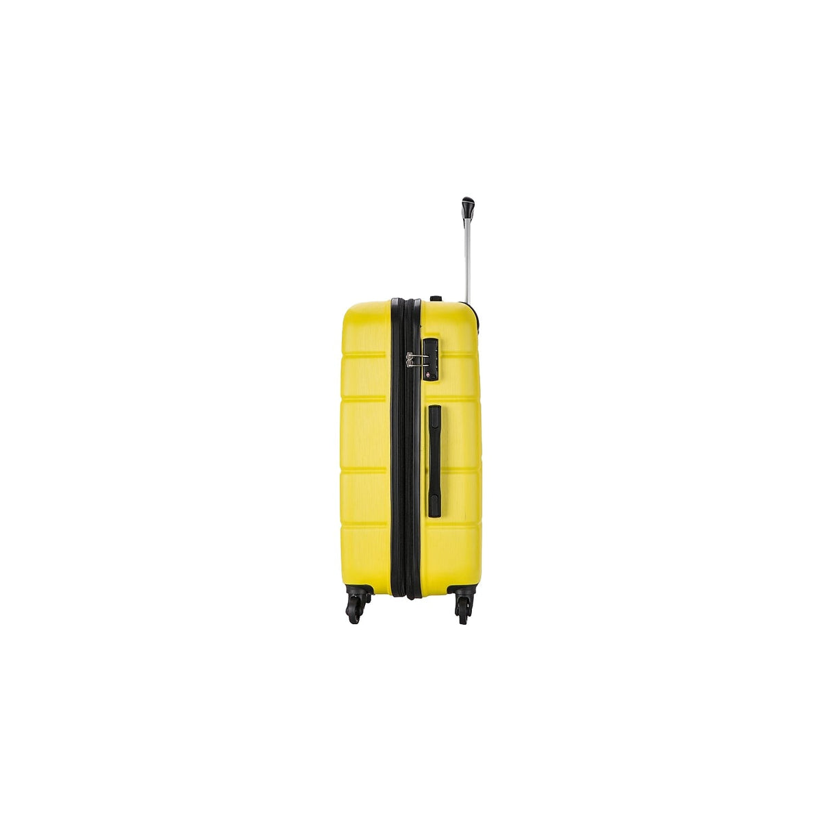 DUKAP RODEZ Plastic 4-Wheel Spinner Luggage Yellow (DKROD00M-YEL)