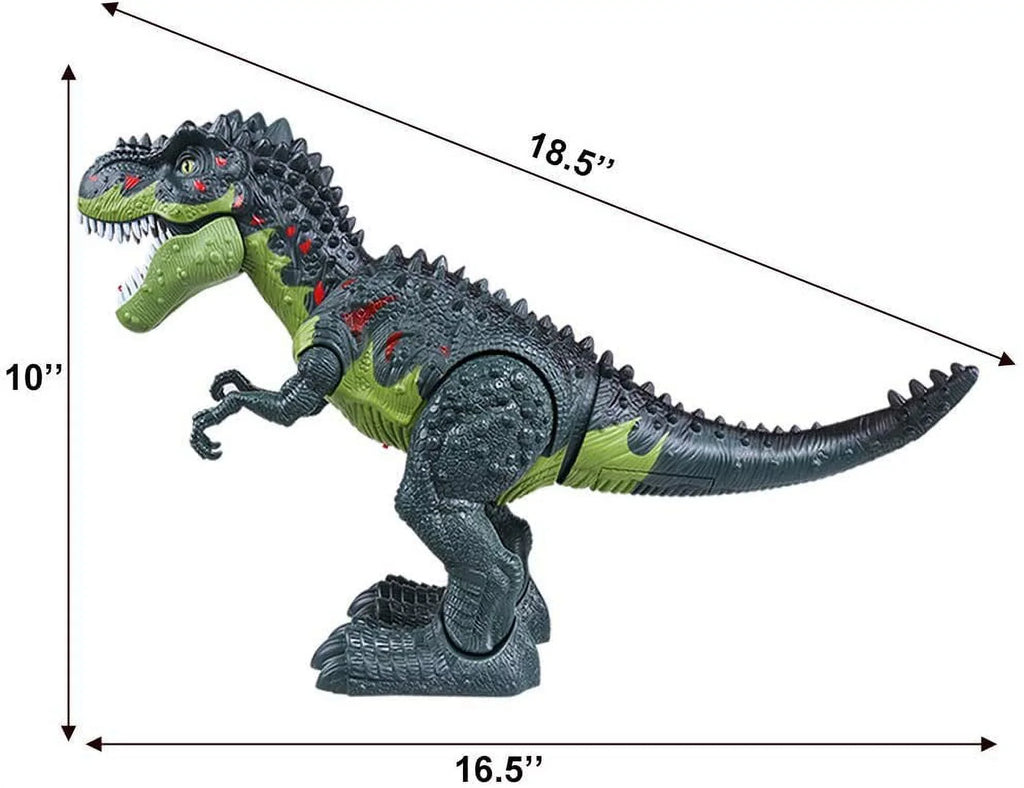 WESPREX Electronic Walking T-Rex: Flame Spray, Water Mist, Laying Eggs, Light Up Eyes, Roaring Sound, Realistic Toy for Kids 3+ Eletronic Walking T-Rex
