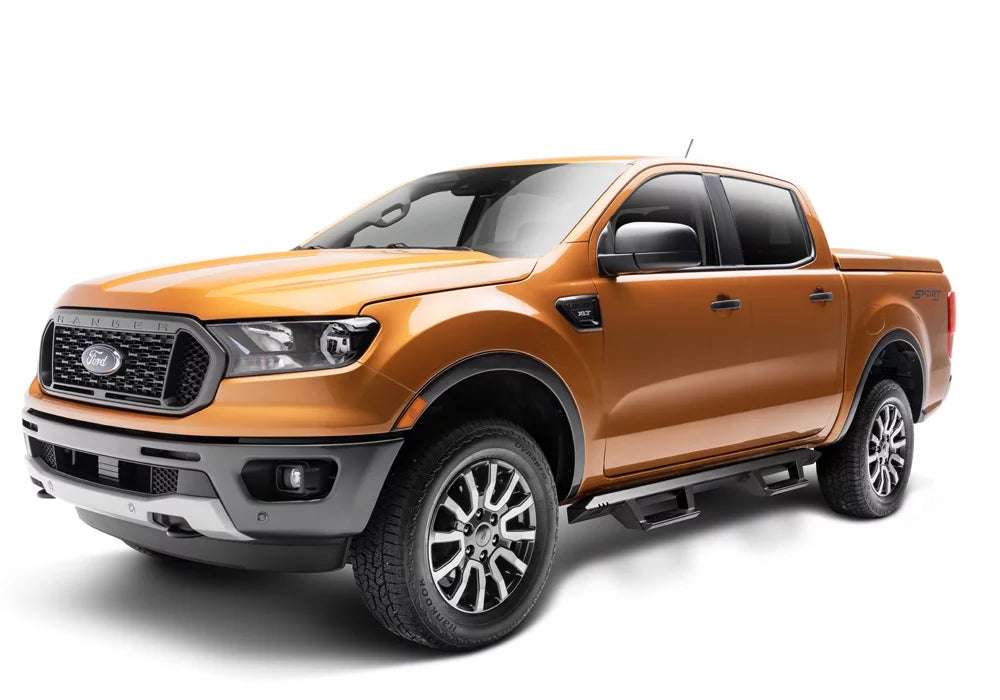 N-Fab by RealTruck Epyx Steps | Textured Black, Cab Length | Exf19Cc-Tx | Compatible with 2019-2020 Ford Ranger Crew Cab All Beds, SRW Gas
