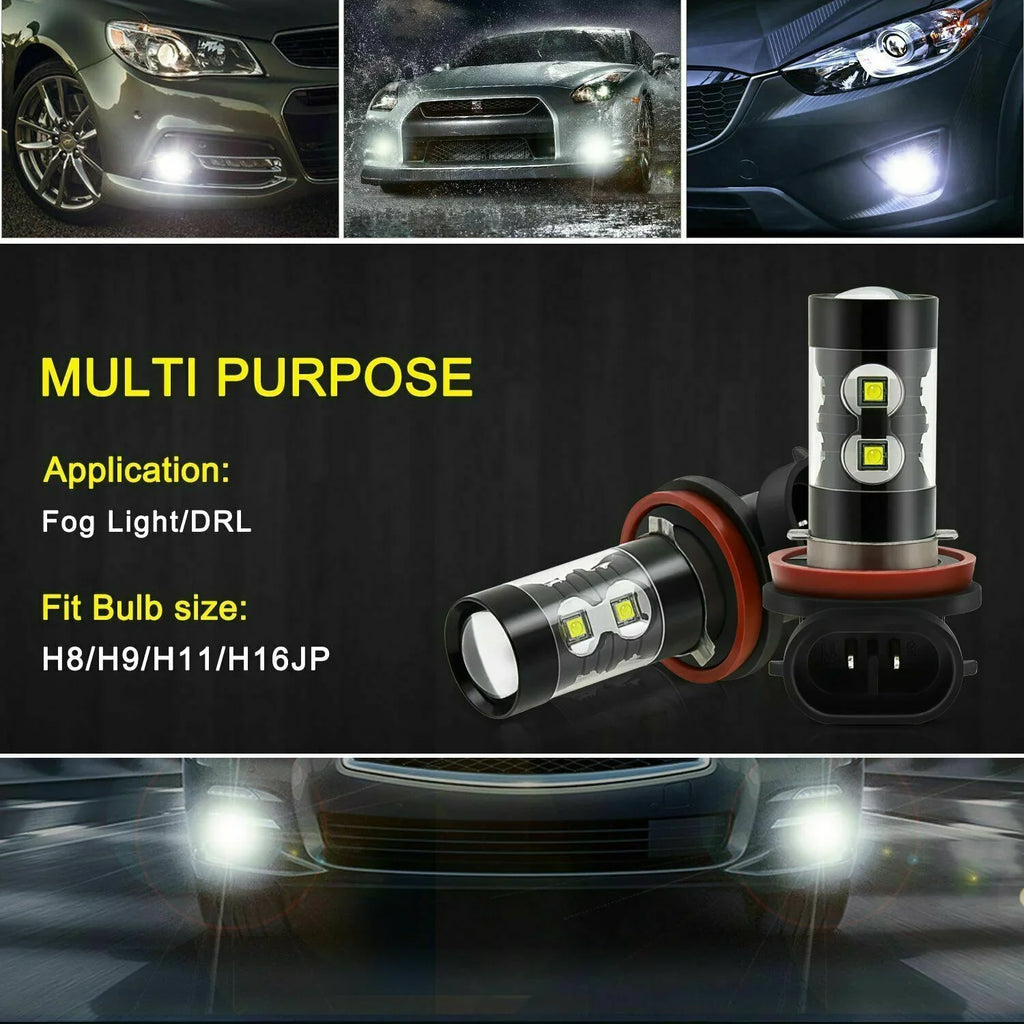 SKN D4S HID Headlight Bulbs for Mazda CX-5 2018 H11 H8 Led Fog Lights 4pcs