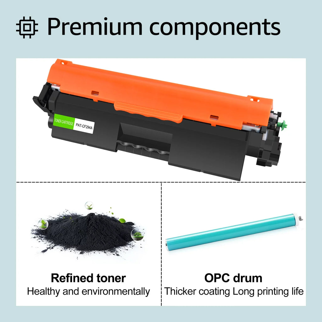 GREENCYCLE 8 Pack Compatible for HP 94A CF294A Black Toner Cartridge Replacement with Laserjet Pro M118dw MFP M148fdw M148dw M149 M149fdw Printer