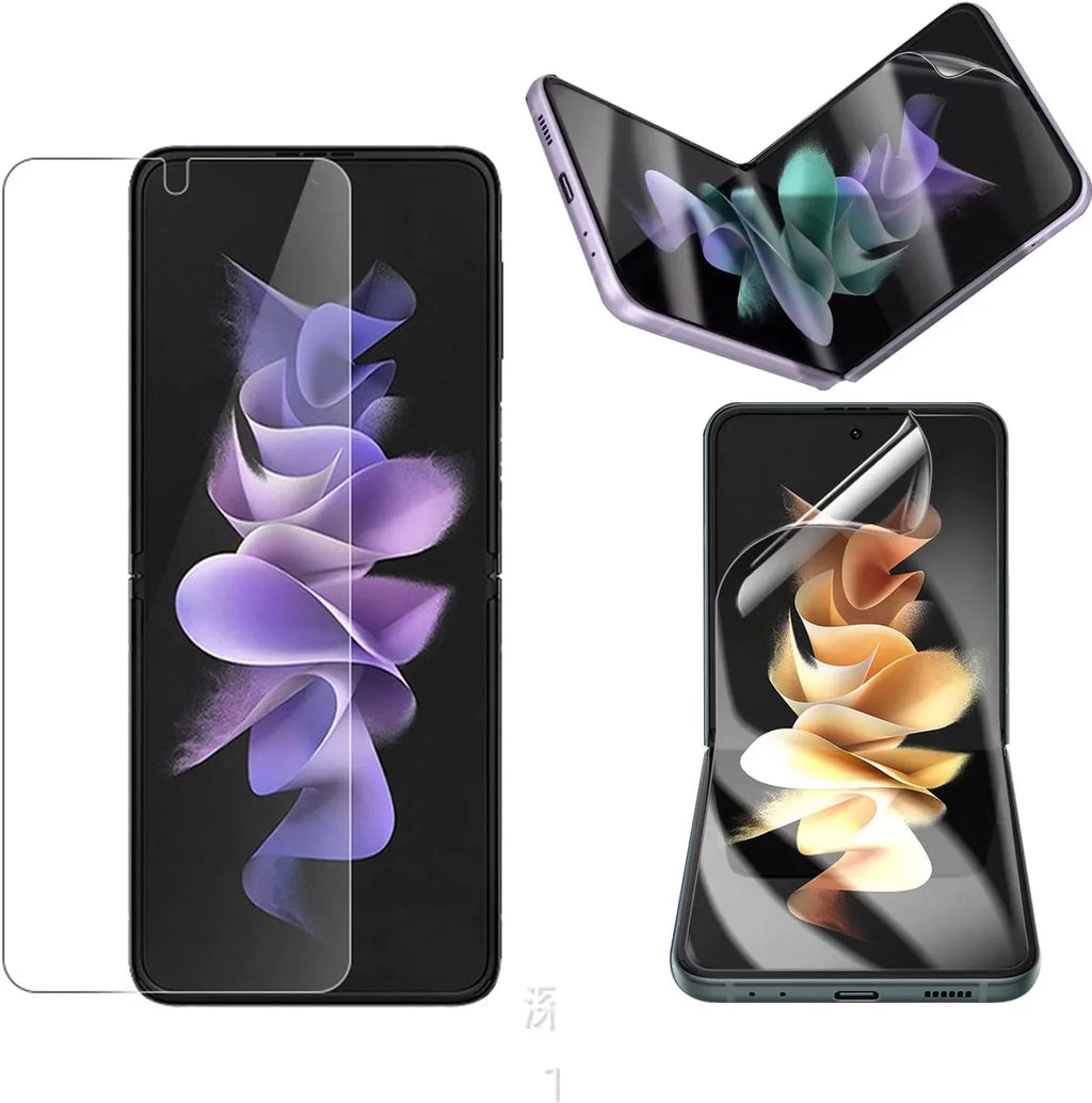 [3 Pack]Screen Protectors Compatible with Samsung Galaxy Z Flip 4 5G 2022, 3 Pack Inside Screen Self-Healing TPU Film