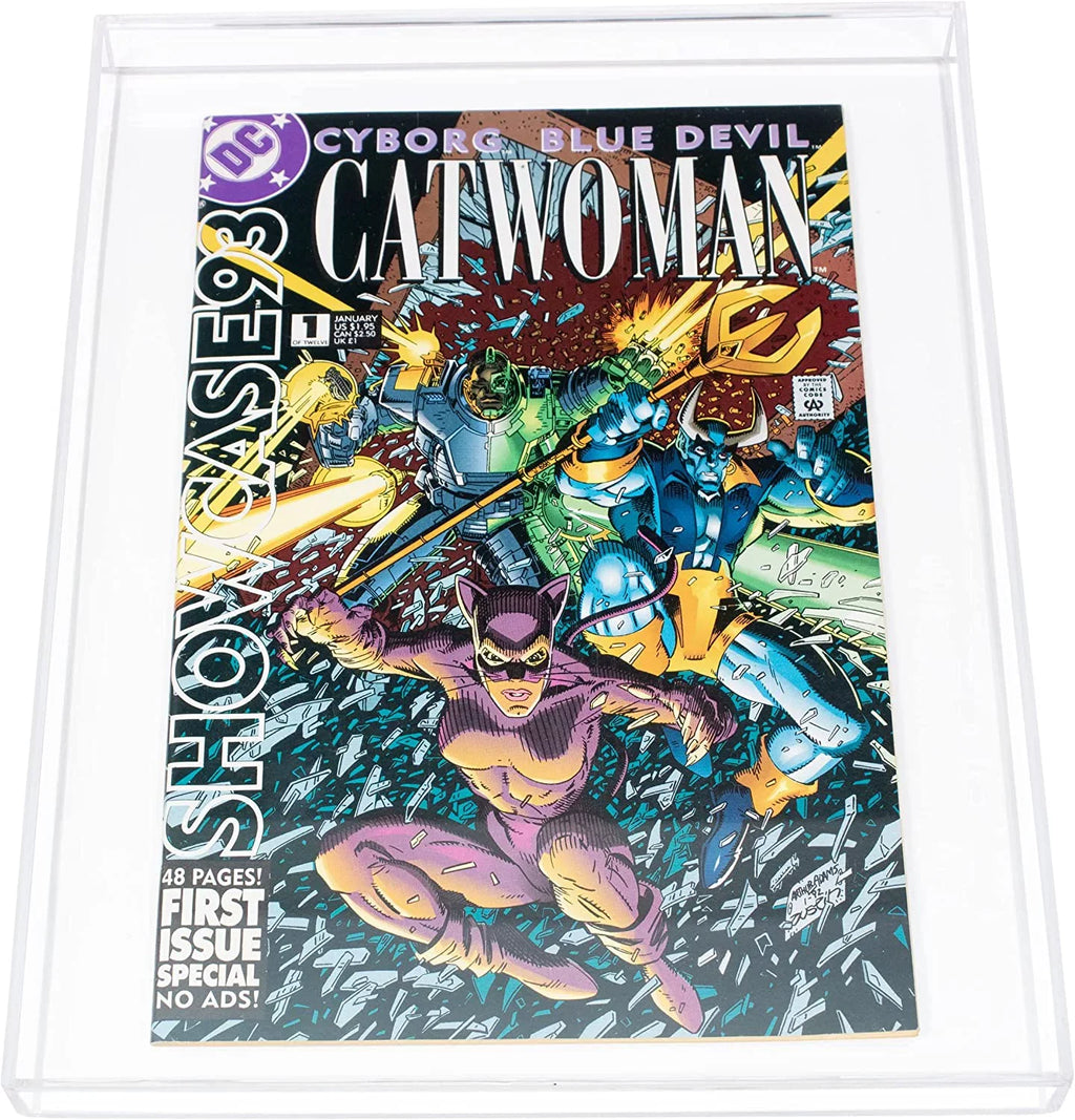 Better Display Cases Clear Acrylic Table Top Display Case for Collectible Magazine or Comic Book (A119)