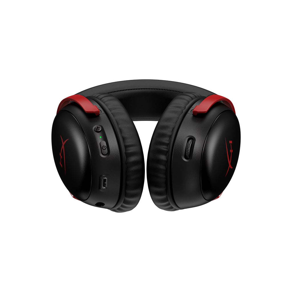 HyperX Cloud III Wireless – Gaming headset for PC, PS5, PS4, up to 120-hour Battery, 2.4GHz Wireless, 53mm angled drivers, Memory foam, Durable Frame, 10mm microphone – Black/Red