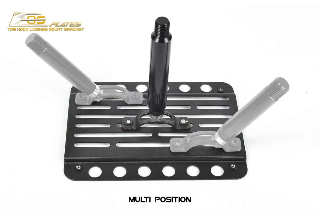 Extreme Online Store for 2011-2015 Mini Cooper 2Dr Convertible R57 MK2 Cooper/Cooper S | EOS Plate Version 2 Full Sized Front Bumper Tow Hook License Relocator Mount Bracket