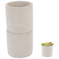 2Pcs Cement Flower Pot Household Multi-function Succulent Planting Pot