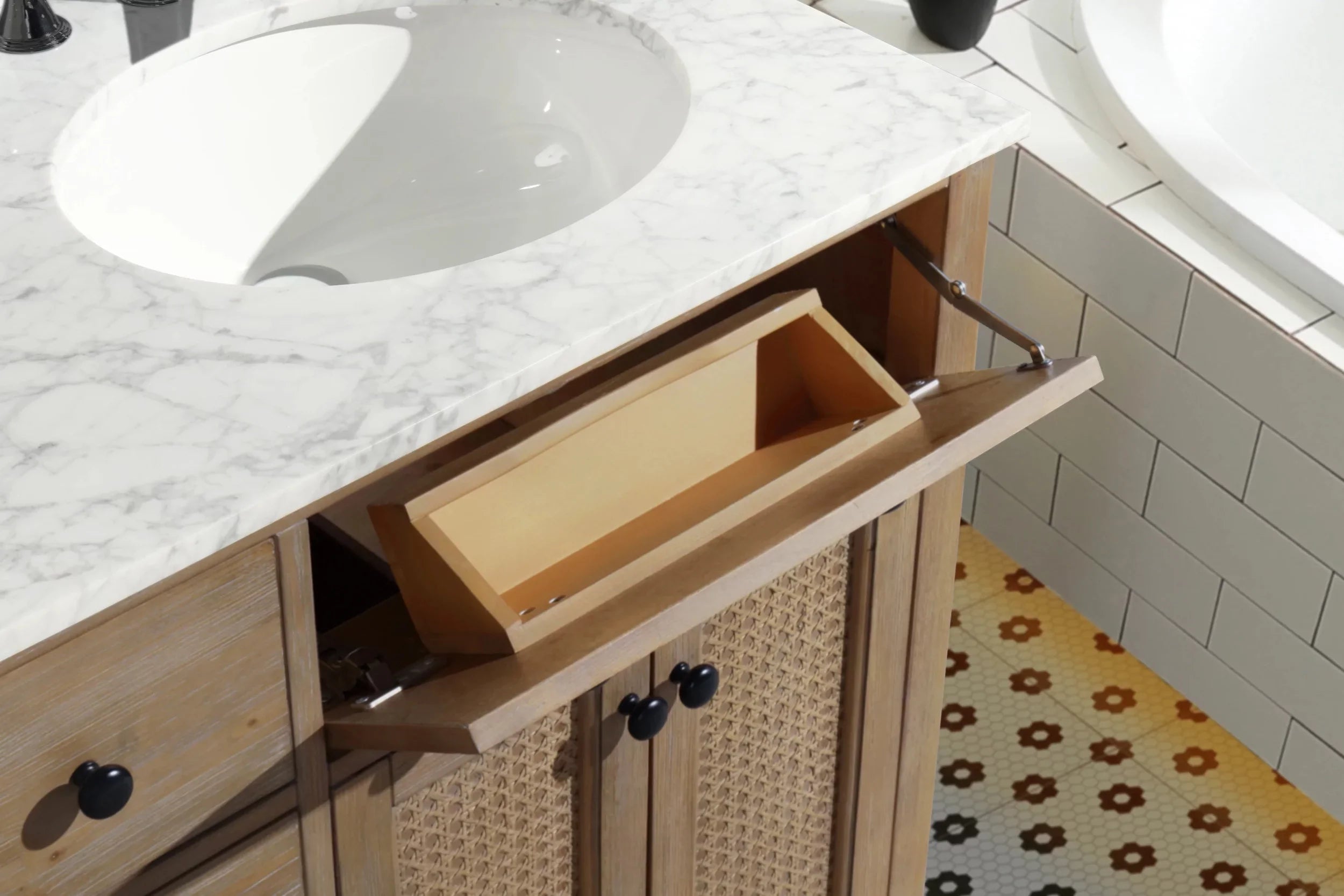 Annie 55 Bathroom Vanity Weathered Fir
