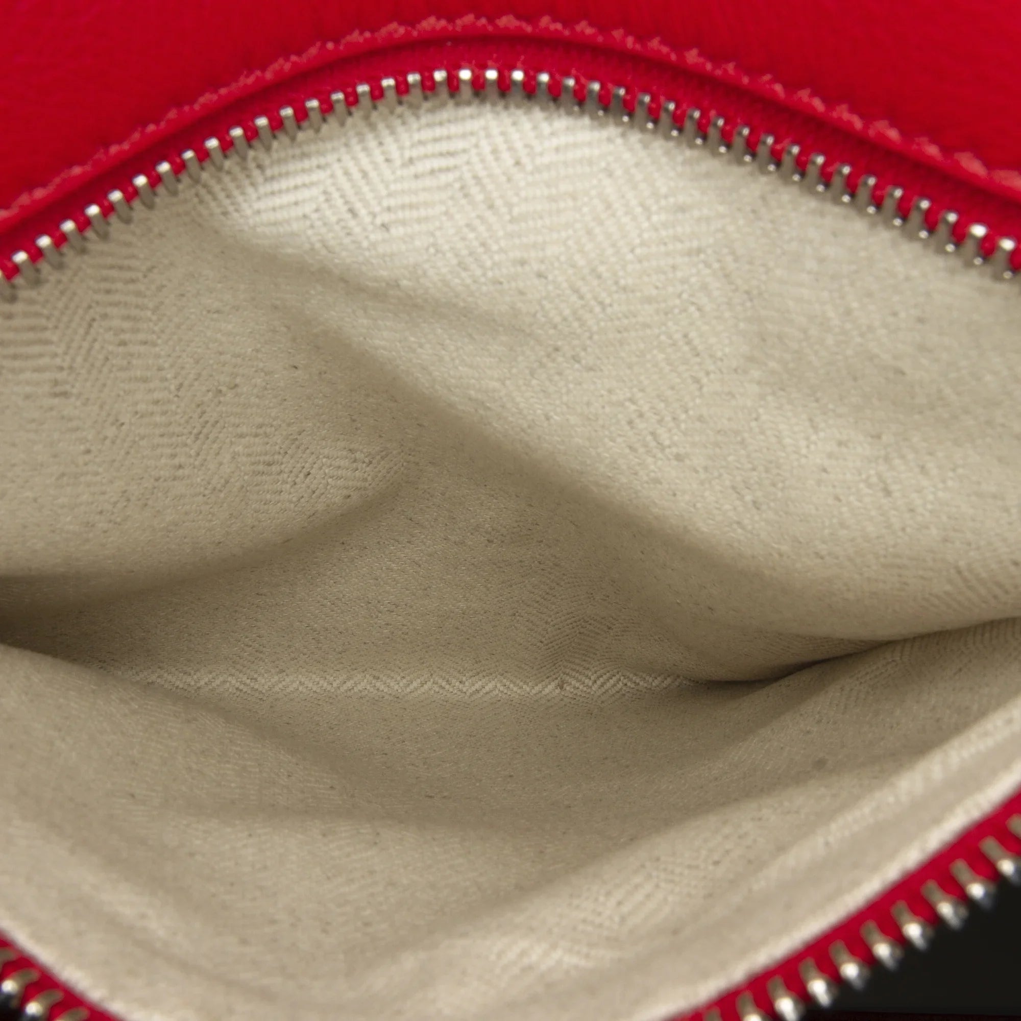 Pre-Owned Authenticated LOEWE Small Mushroom Puzzle Edge Calf Leather Red Satchel Unisex (Good)