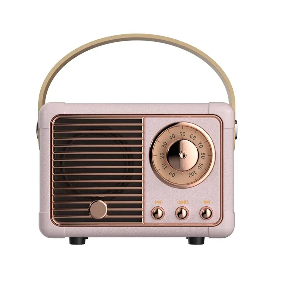 Outdoor Portable Mini Cute Creative Retro Radio High Quality Smart Speaker Wireless Card Subwoofer Music Box