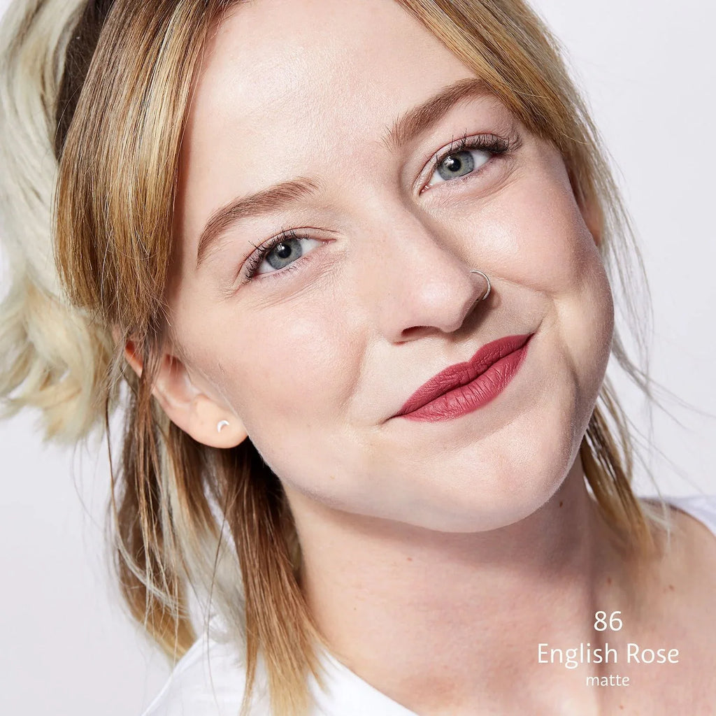 SEPHORA COLLECTION Cream Lip Stain Liquid Lipstick - 86 English Rose - matte classic strawberry - 0.169 oz/5 mL